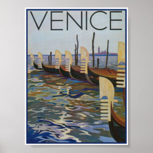 Póster Poster de Viajes de Vintage de Venecia Italia