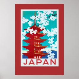 Póster Poster de Viajes de Vintage Japón
