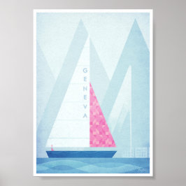 Póster Poster de Viajes del Lago Lemán