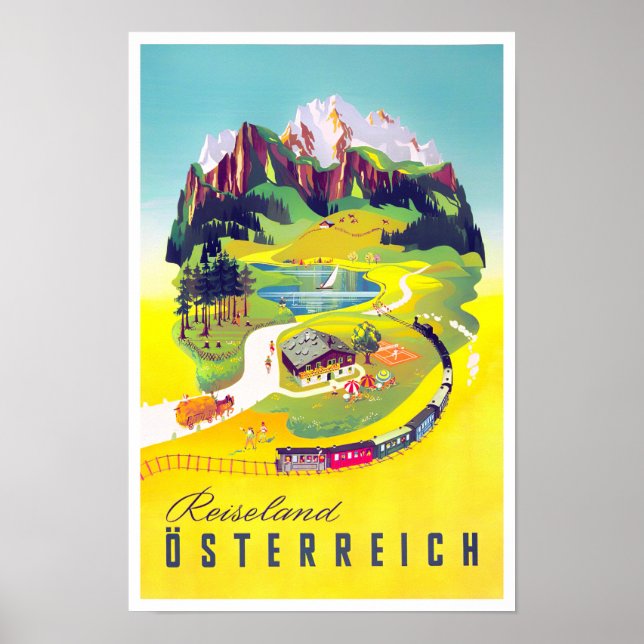 Póster Poster de viajes en Austria (Frente)
