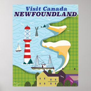 Póster poster de viajes en Canadá