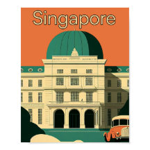 Poster de Viajes Minimalistas de Singapur