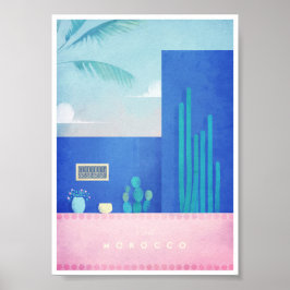 Póster Poster de viajes por cosecha de Marruecos