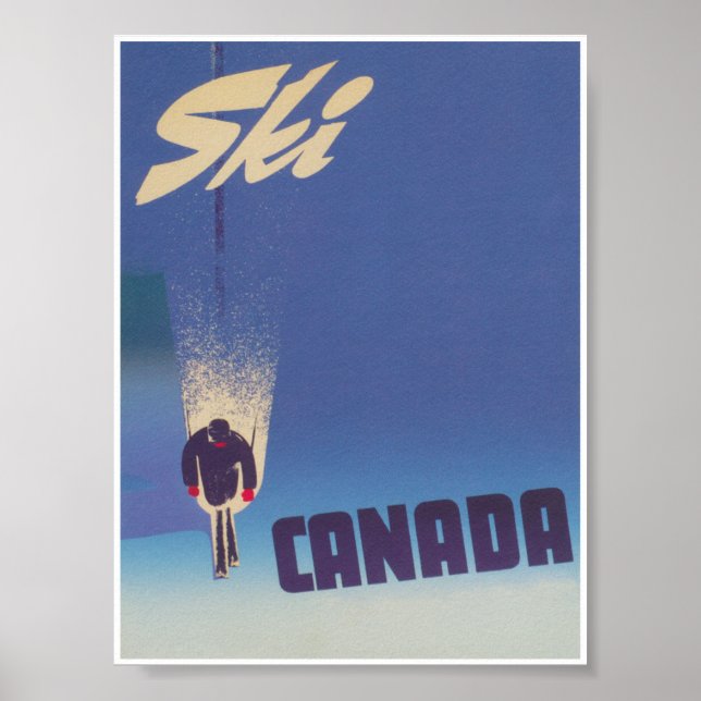 Póster Poster de viajes por cosméticos de Ski Canada (Frente)