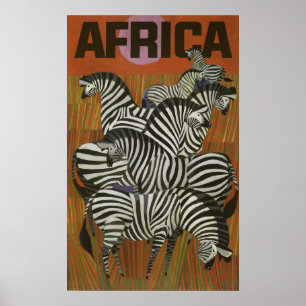 Póster Poster de Viajes por Vintage de África