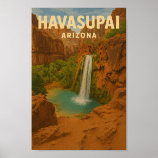 Póster Poster de Viajes por Vintage de Havasupai Arizona 