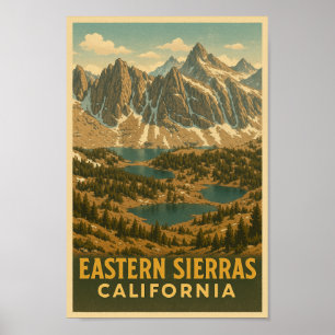 Póster Poster de Viajes por Vintage de Sierra Oriental
