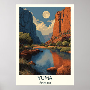 Póster Poster de Viajes por Vintage de Yuma Arizona   Ret