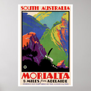 Póster Poster de Viajes Vintage Australia Morialta