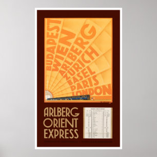 Póster Poster de Viajes Vintage de Austria restaurado