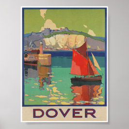 Póster Poster de Viajes Vintage de Dover England