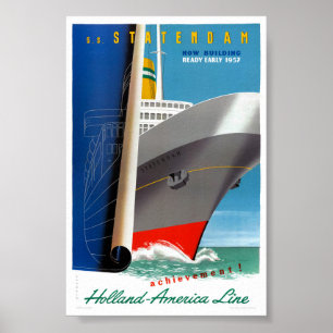 Póster Poster de Viajes Vintage de los Países Bajos Resta