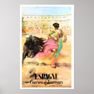 Póster Poster de Viajes Vintage de Matador España restaur
