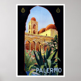 Póster poster de Viajes Vintage de Palermo