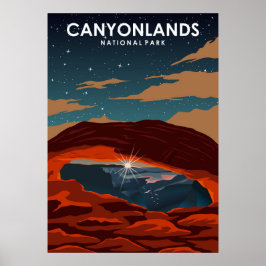 Póster Poster de Viajes Vintage del Parque Nacional Canyo
