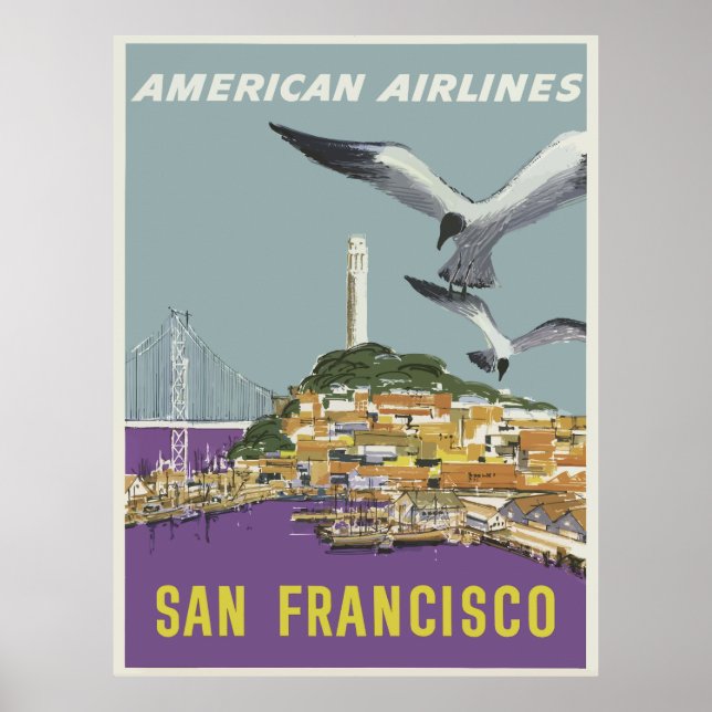 Póster Poster de Viajes Vintage - Estados Unidos (Frente)