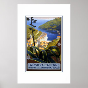 Póster Poster de Viajes Vintage La Rivera Italienne