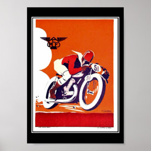 Póster Poster de viajes Vintage Motorcycle Race