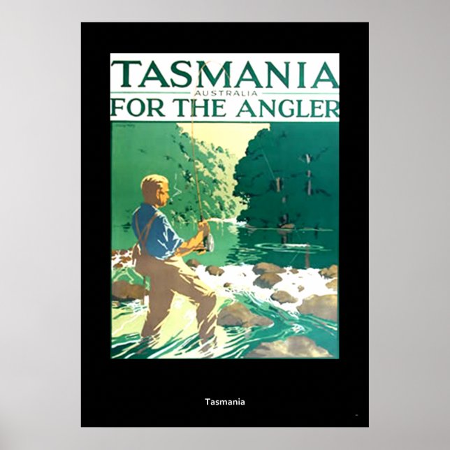 Póster Poster de Viajes Vintage Tasmania Australia (Frente)