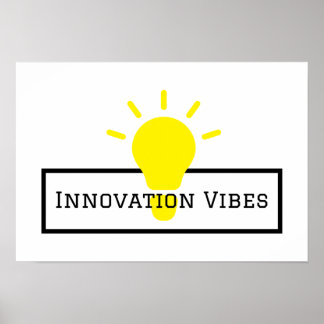 Póster Poster de vibraciones de innovación