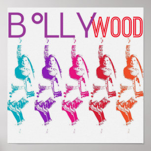 Póster Poster de Vibrancia de Bollywood con Samira