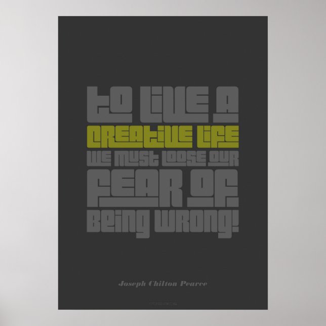 Póster Poster de vida creativa (Frente)