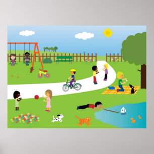Póster poster de vida de bonito Park