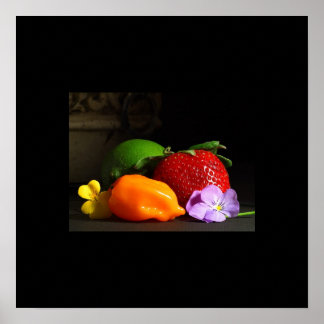 Póster poster de vida de frutas