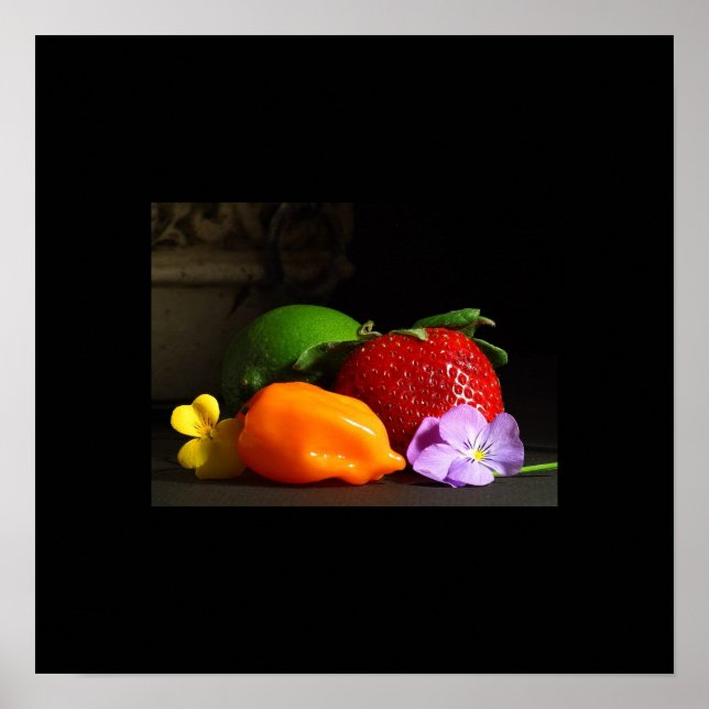 Póster poster de vida de frutas (Frente)