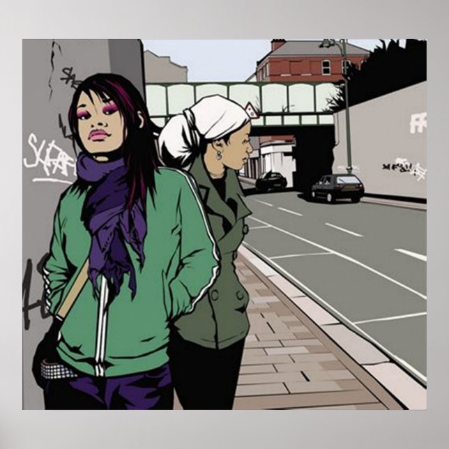 Póster Poster de vida de la ciudad (Frente)