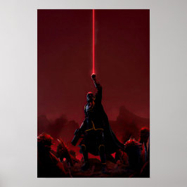 Póster Poster de videojuegos en el mundo cibernético