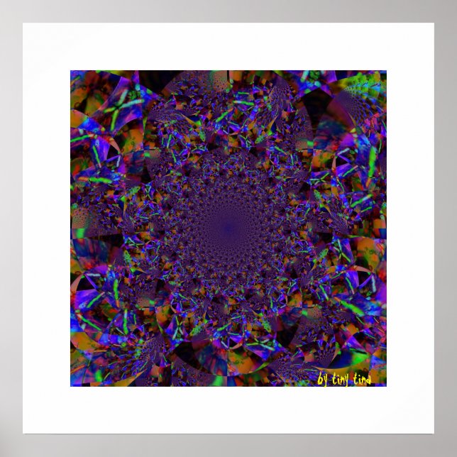 Póster Poster de vidrio morado (Frente)