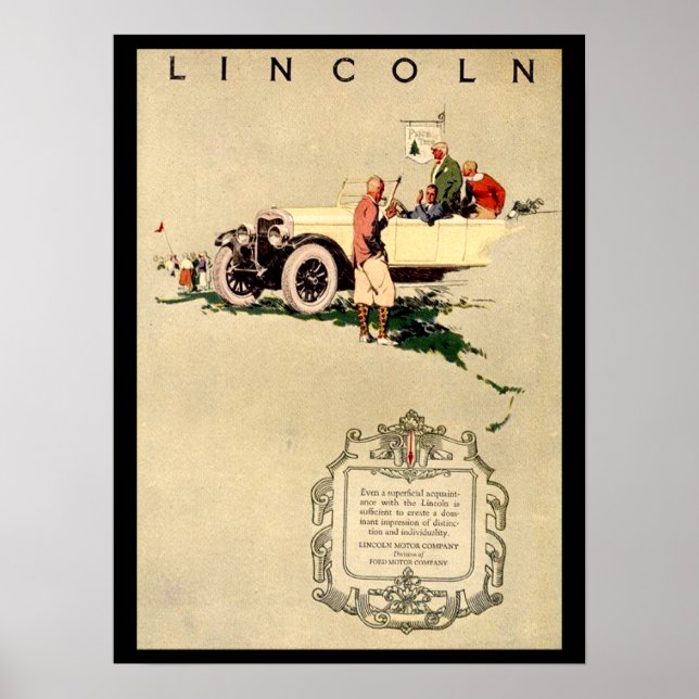 Póster Poster de Viñage Car 1920 (Frente)