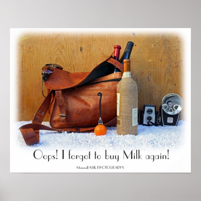 Póster ¡Poster de vino divertido! (Frente)