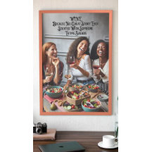 Poster de Vino para Mujeres, Funny Wine Wall Art,