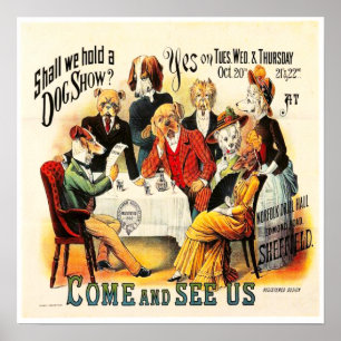 Póster poster de "Vintage Dog Show"