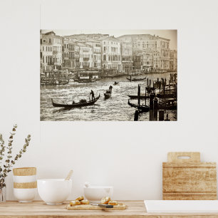 Póster Poster DE VINTAGE GRAND CANAL