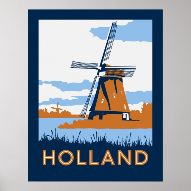 Póster Poster de Vintage Holland (Frente)