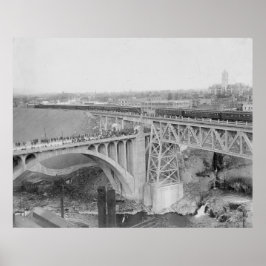 Póster Poster de Vintage Spokane Railroad