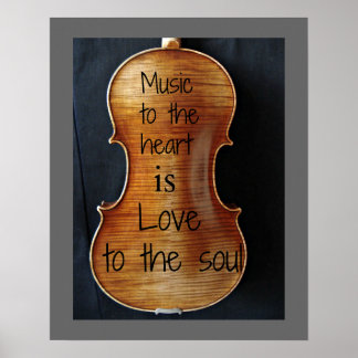 Póster Poster de violín