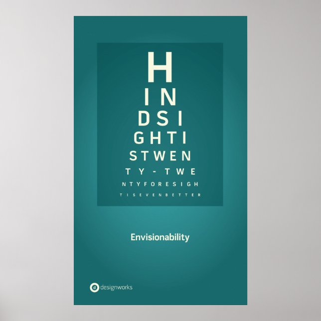 Póster Poster de visibilidad de 18" x 30" (Frente)