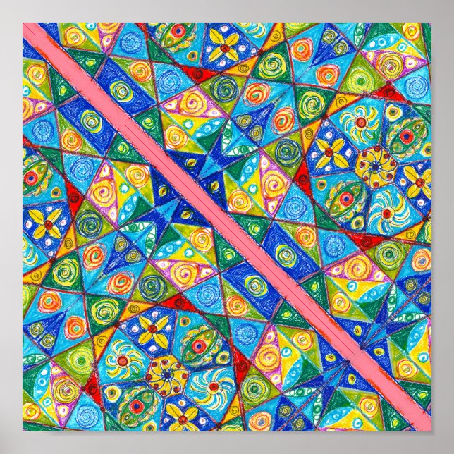 Póster Poster de visión abstracta (Frente)