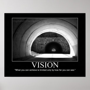 Póster Poster de VISION - túnel (de motivación)