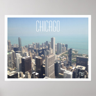 Póster Poster de Vista Aérea de Chicago