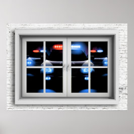 Póster Poster de vista de ventana