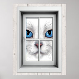 Póster Poster de vista de ventana