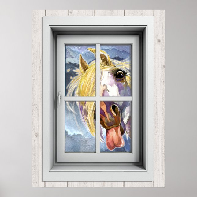 Póster Poster de vista de ventana (Frente)