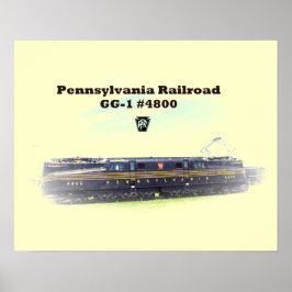 Póster Poster de vista lateral de Pennsylvania Railroad G