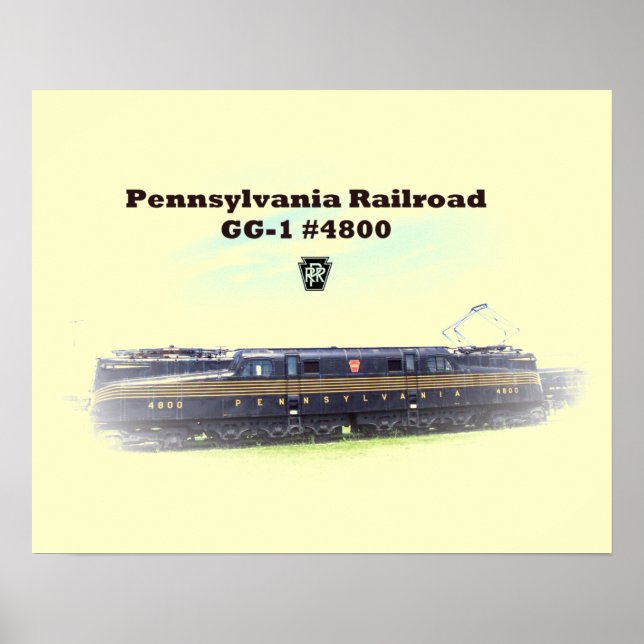 Póster Poster de vista lateral de Pennsylvania Railroad G (Frente)
