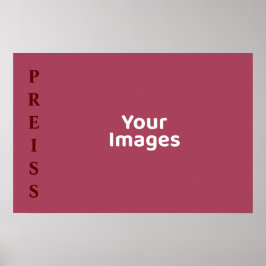 Póster Poster de visualización de foto de nombre de famil